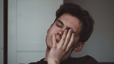 Patient suffering with headache and migraine