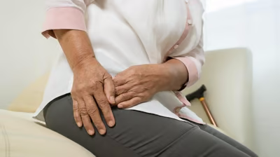 A Patient suffering with sciatica